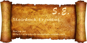 Steinbock Erzsébet névjegykártya